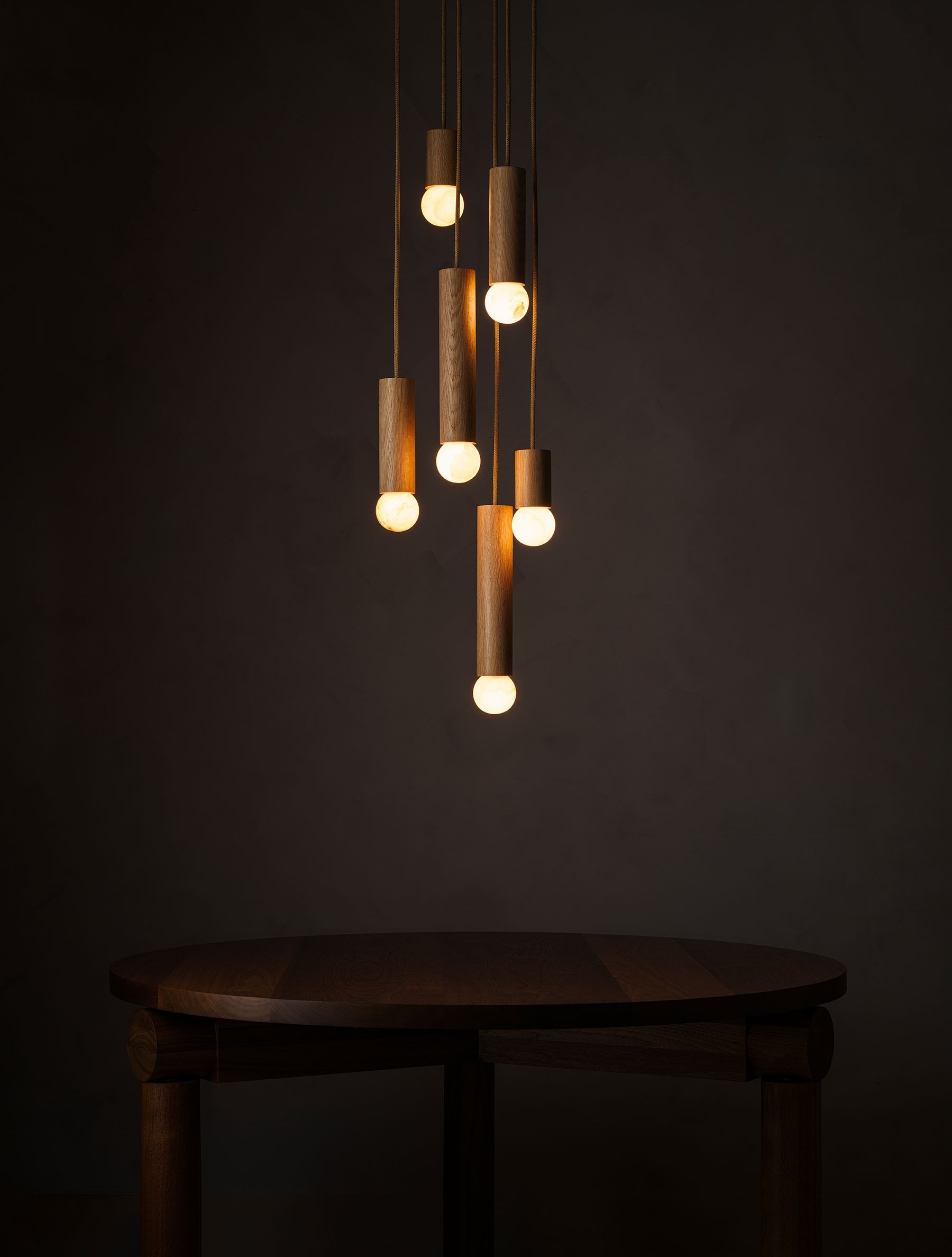 nodel design solo & ACE 38灯 wood 2100 Panelized Linear - Real Wood Veneer - 9Wood